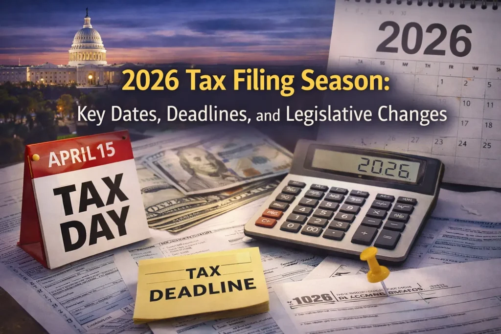 2026 federal tax season overview with filing deadlines and compliance updates