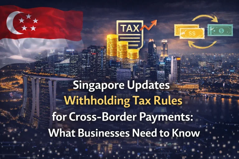 Singapore Updates Withholding Tax Rules for Cross-Border Payments: What Businesses Need to Know