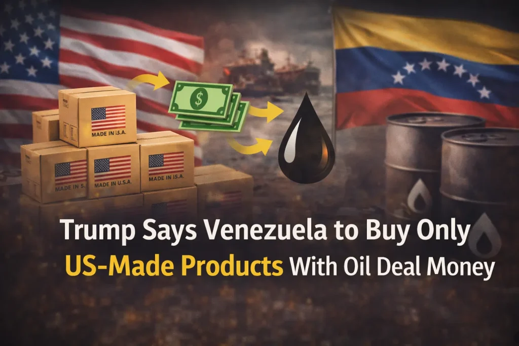 Trump’s oil deal plan linking Venezuela oil money to US-made products