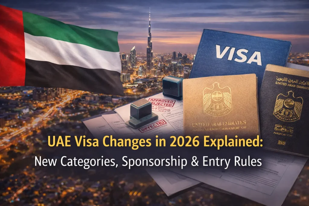 UAE introduces new visa categories and sponsorship regulations effective in 2026.